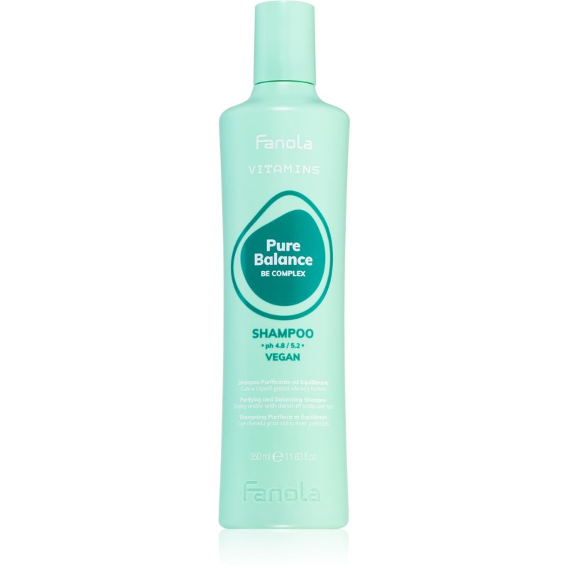 E-shop Fanola Vitamins Pure Balance Shampoo čisticí šampon proti mastným lupům 350 ml