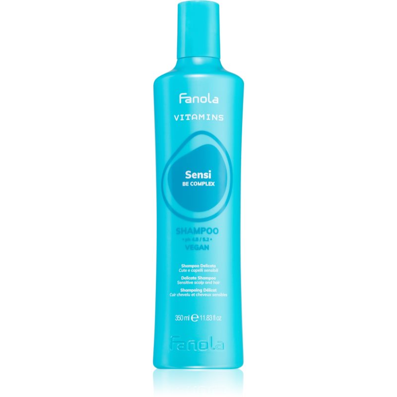 Fanola Vitamins Sensi Delicate Shampoo делікатний очищуючий шампунь має заспокійливі властивості 350 мл