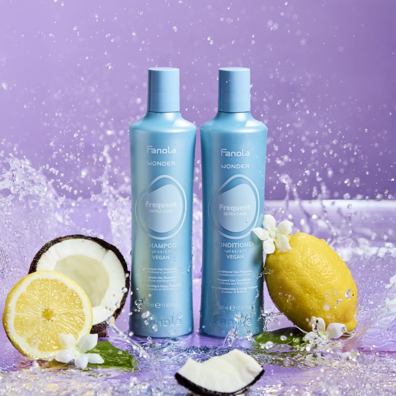 Fanola Wonder Frequent Conditioner Conditioner für glänzendes und geschmeidiges Haar 350 ml (Bild 3)