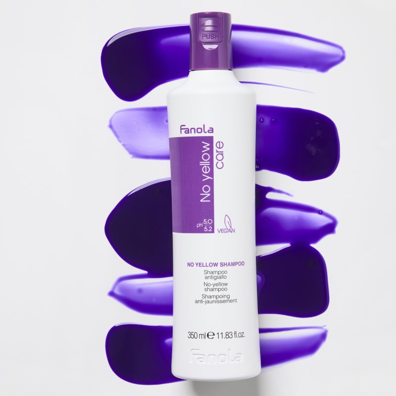 Fanola No Yellow Shampoo Shampoo neutralisiert gelbe Verfärbungen 350 ml (Bild 3)