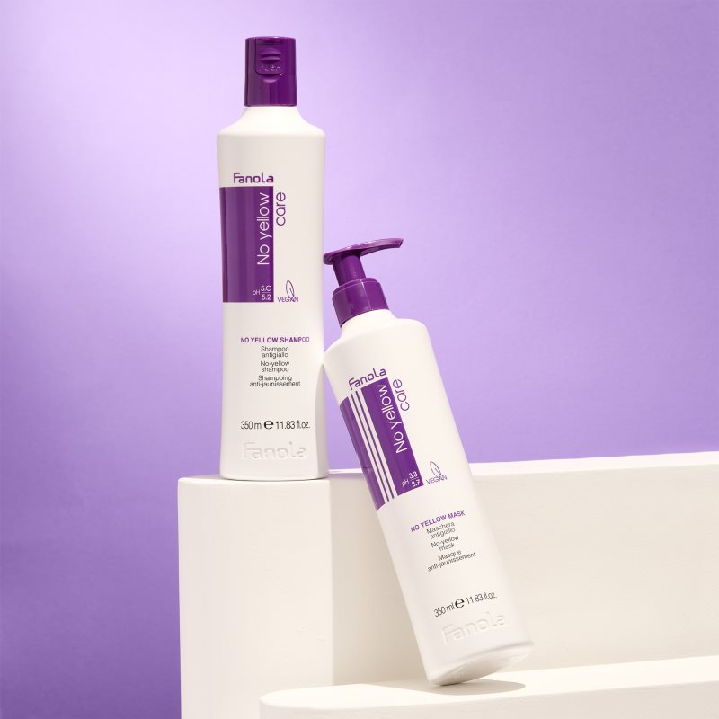 Fanola No Yellow Shampoo Shampoo neutralisiert gelbe Verfärbungen 350 ml (Bild 6)