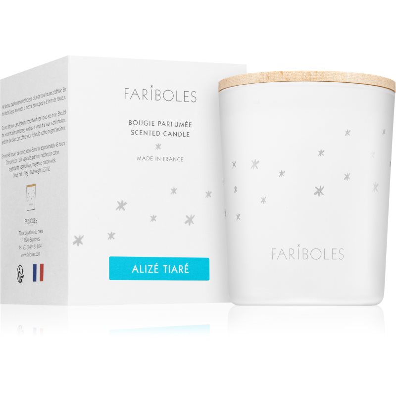 FARIBOLES Grey Alizé Tiaré Bougie Parfumée 185 G