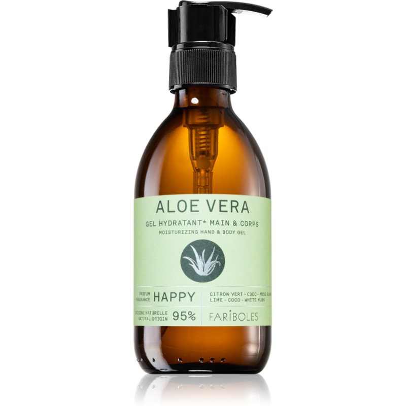 FARIBOLES Green Aloe Vera Happy hydratačný gel na ruky a telo 240 ml