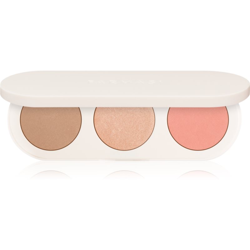 Farmasi 3-in-1 highlighter, bronzer i rumenilo Peach Bite 13 g