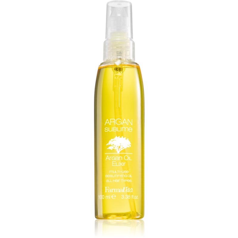 Photos - Hair Product Farmavita Argan Sublime oil elixir for smooth and glossy hair 10 