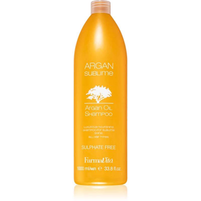 FarmaVita Argan Sublime shampoo senza solfati con olio di argan 1000 ml