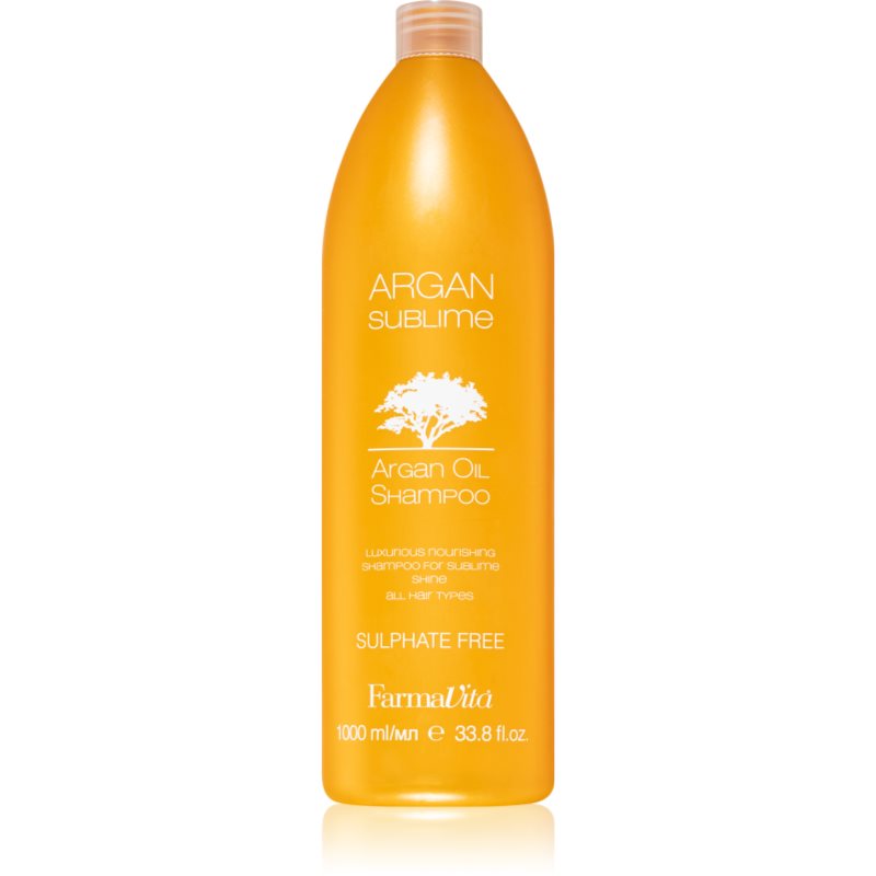 FarmaVita Argan Sublime champú sin sulfatos con aceite de argán 1000 ml
