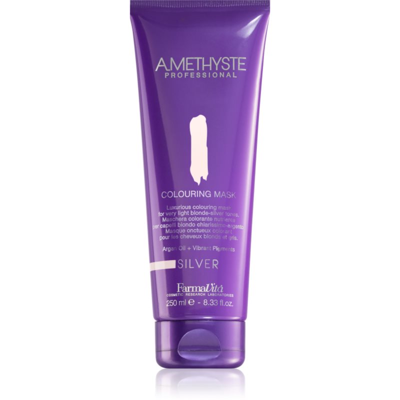 FarmaVita Amethyste Colouring Mask regenerierende Maske für die Haare neutralisiert gelbe Verfärbungen 250 ml