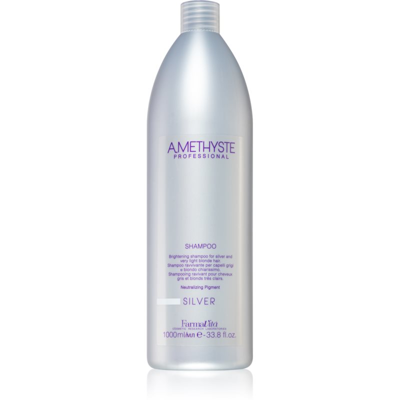 FarmaVita Amethyste Silver Shampoo For Blonde And Grey Hair 1000 Ml