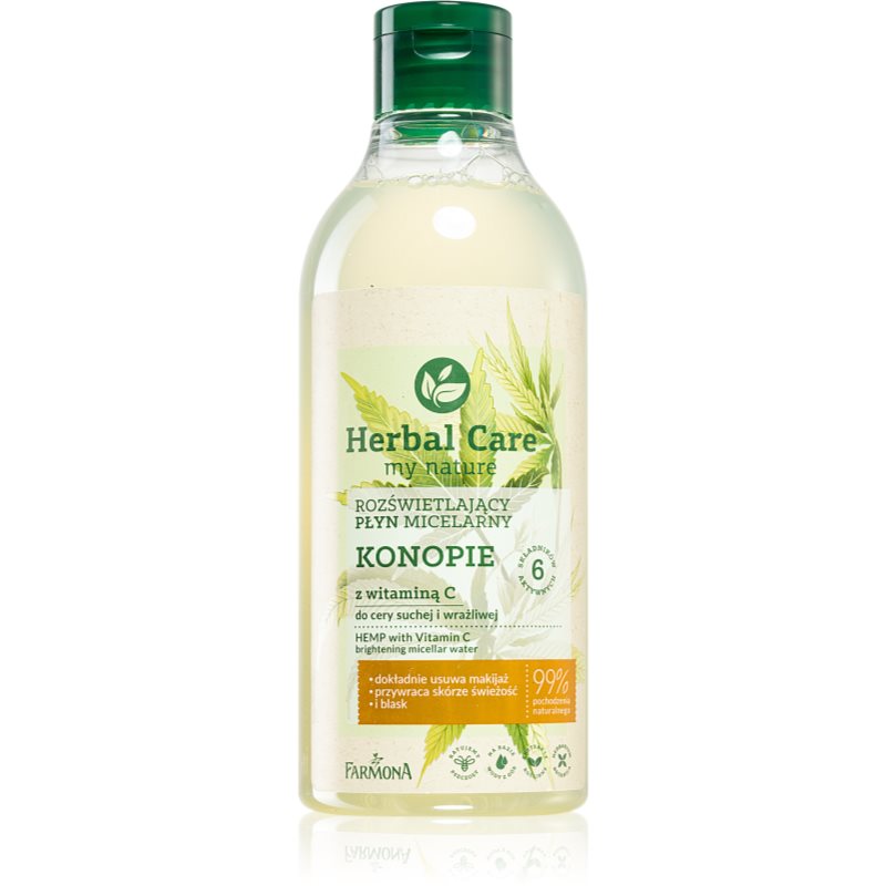 Farmona Herbal Care Hemp Міцелярна вода для дуже сухої шкіри з вітаміном С 400 мл