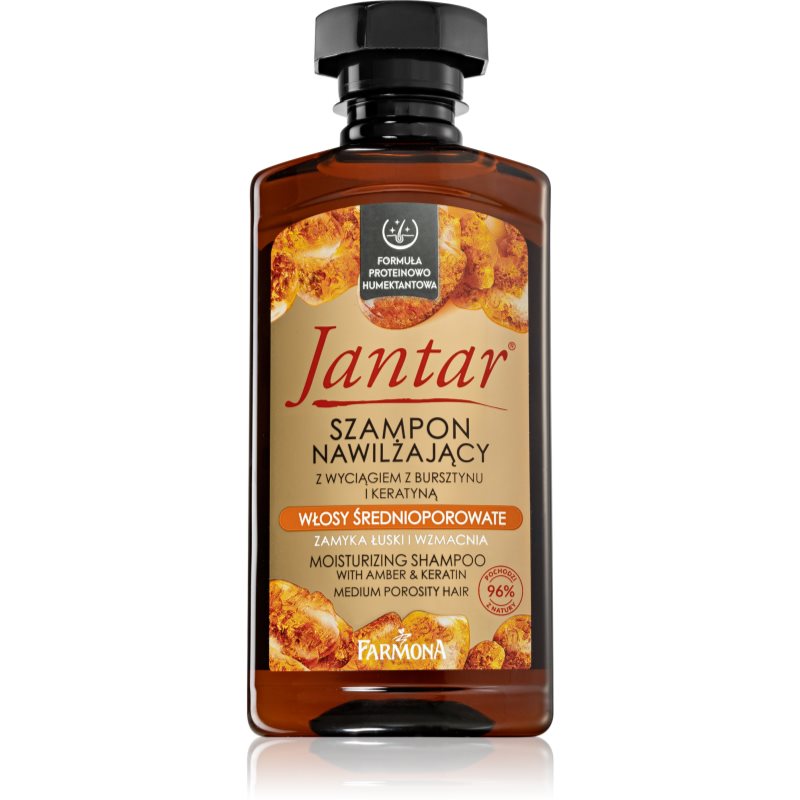 Farmona Jantar Medium Porosity Hair hydratačný šampón s keratínom 330 ml