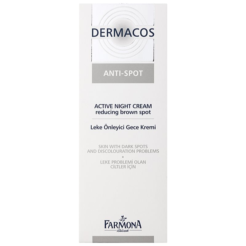 Farmona Dermacos Anti-Spot активний нічний крем для редукції пігментних плям 50 мл