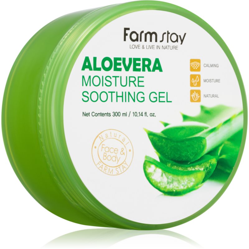 Farmstay Aloe soothing moisturising gel for face, body and hair 300 ml
