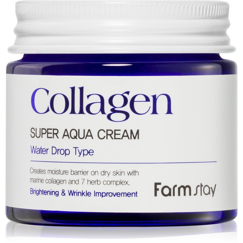 Фото - Крем і лосьйон Farmstay Collagen Super Aqua зволожуючий крем для шкіри 80 мл 