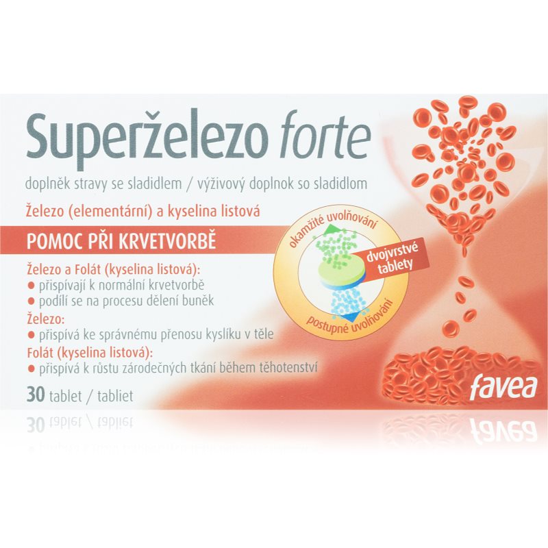 FAVEA Superželezo forte 30 tabliet