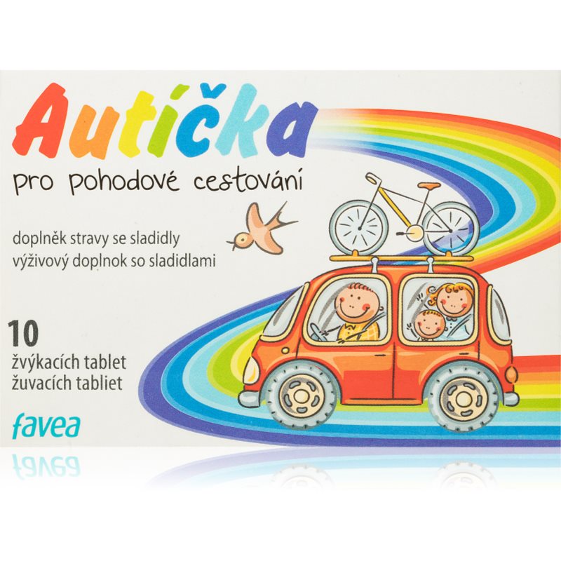 

FAVEA Cars жувальні таблетки від нудоти для дітей