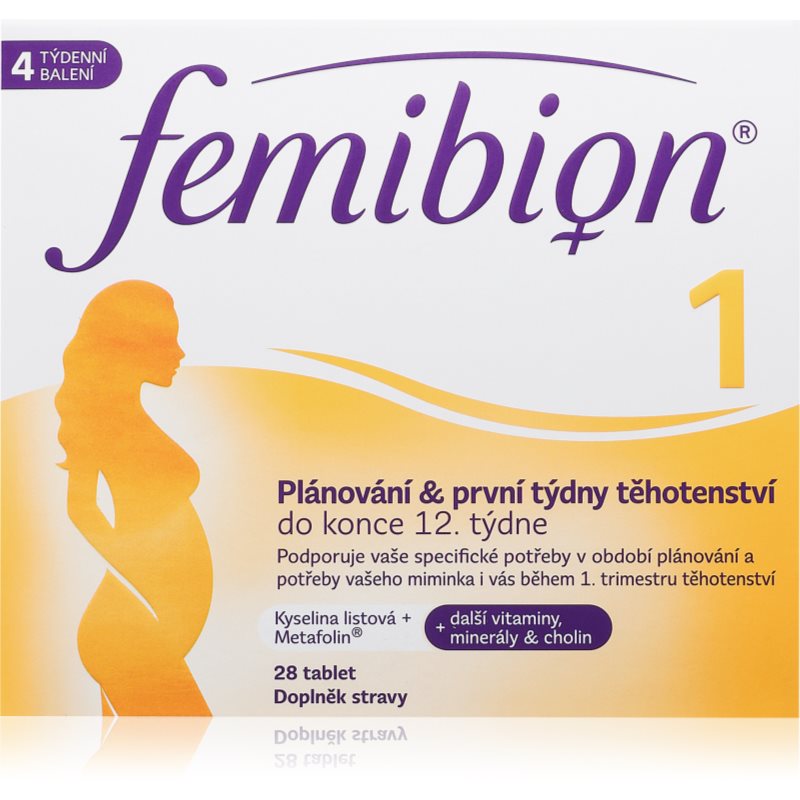 Femibion Femibion 1 Plánovanie a 1. trimester tablety na podporu počatia 28 tbl