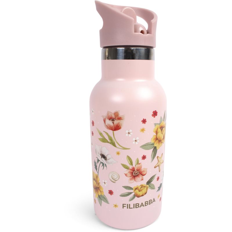 FILIBABBA Stainless Steel Water Bottle Thermoflasche Ocean Blossom 350 ml