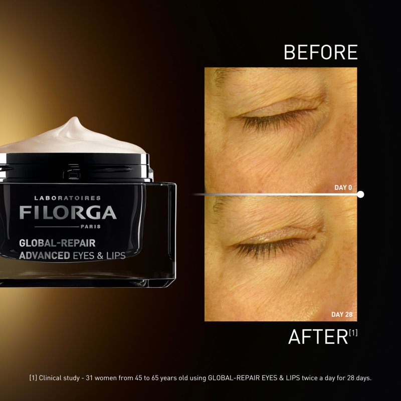 FILORGA GLOBAL-REPAIR ADVANCED EYES & LIPS krém proti vráskám na kontury očí a rtů 15 ml (obrázek 4)