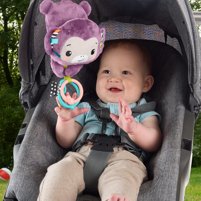 Fisher-Price Hanging Monkey With Music kontrastní závěsná hračka 1 ks (obrázek 4)