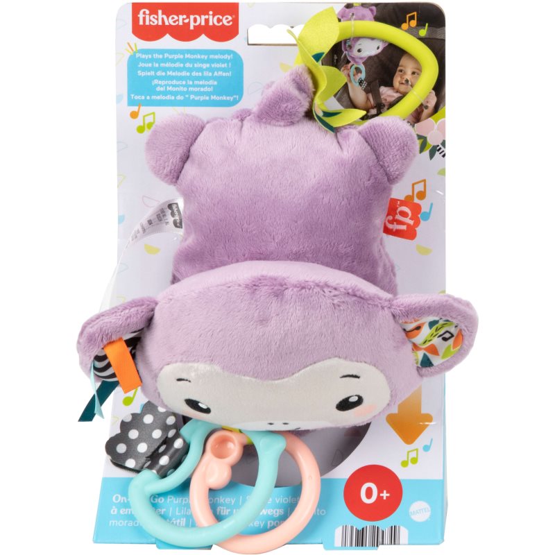 Fisher-Price Hanging Monkey With Music kontrastní závěsná hračka 1 ks (obrázek 6)