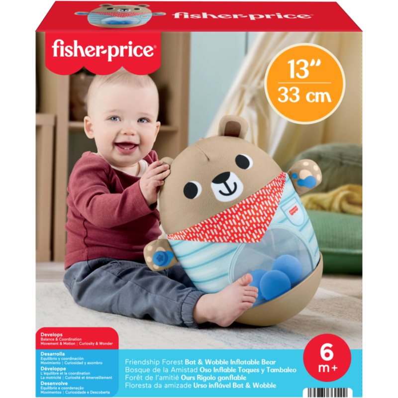 Fisher-Price Roly-Poly Activity Toy Bear houpací hračka 1 ks (obrázek 6)