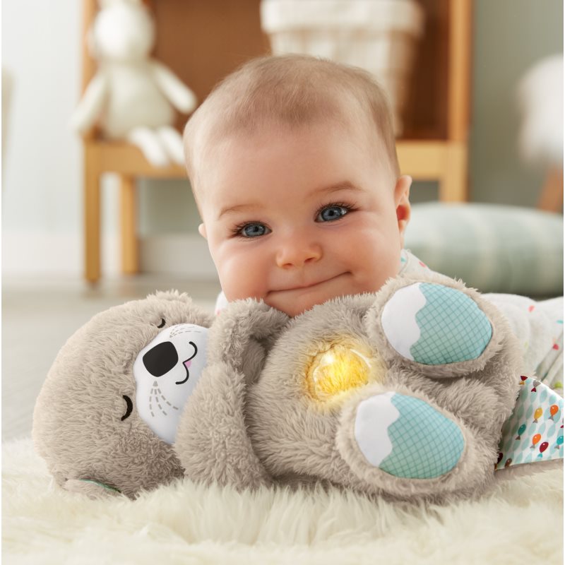 Fisher-Price Soothe & Settle Otter plyšová hračka s melodií 1 ks (obrázek 4)