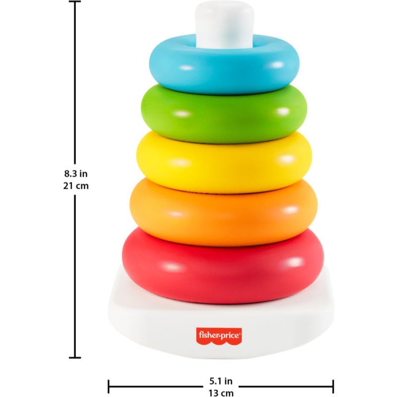 Fisher-Price Rock-A-Stack Rings skládací věž 1 ks (obrázek 5)