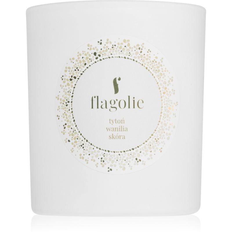 Flagolie White Label Tobacco, Vanilla, Leather Scented Candle 150 G