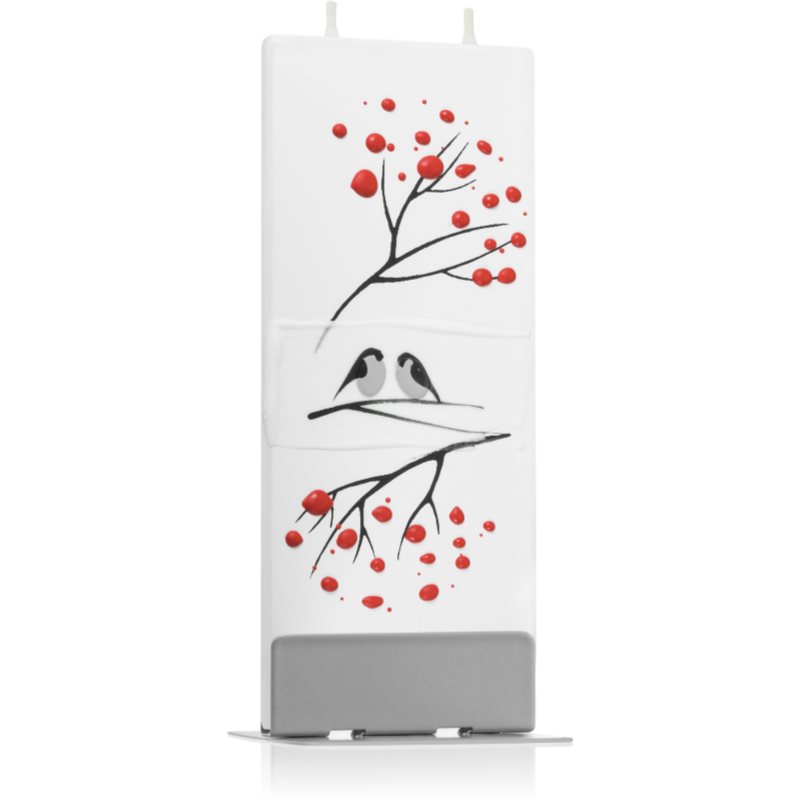 E-shop Flatyz Holiday Winter Birds dekorativní svíčka 6x15 cm