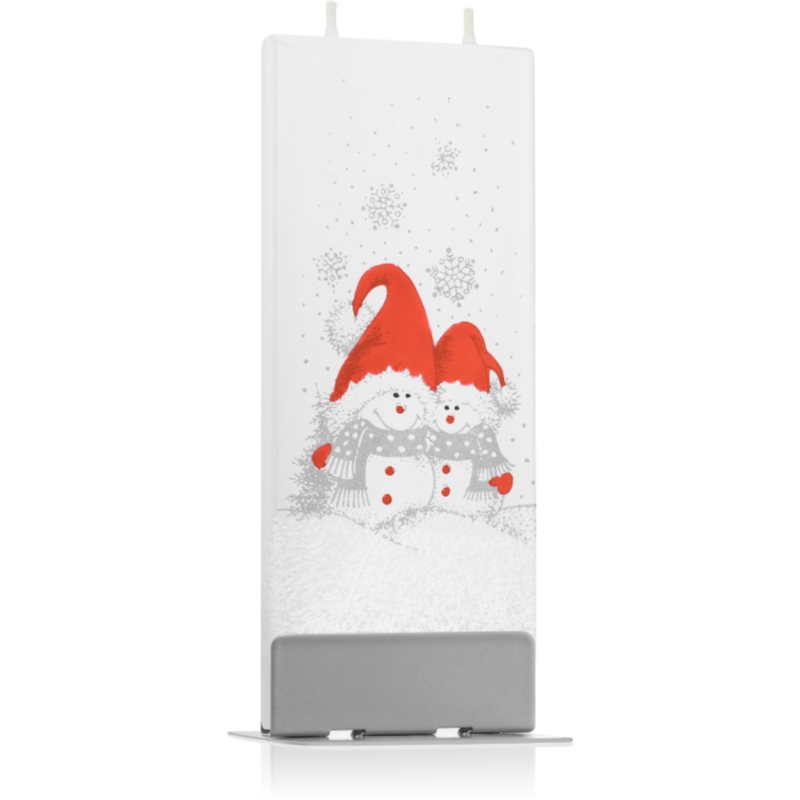 Flatyz Holiday Two Snowmen With Red Hats свічка 6x15 см