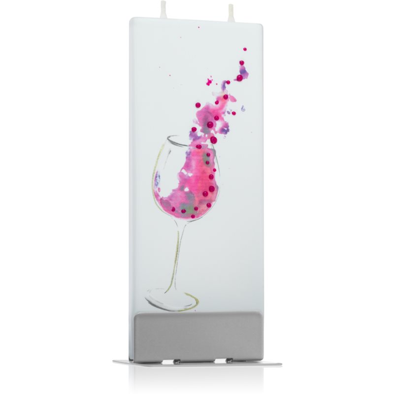 Flatyz Greetings Glass Of Wine dekoratyvinė žvakė 6x15 cm