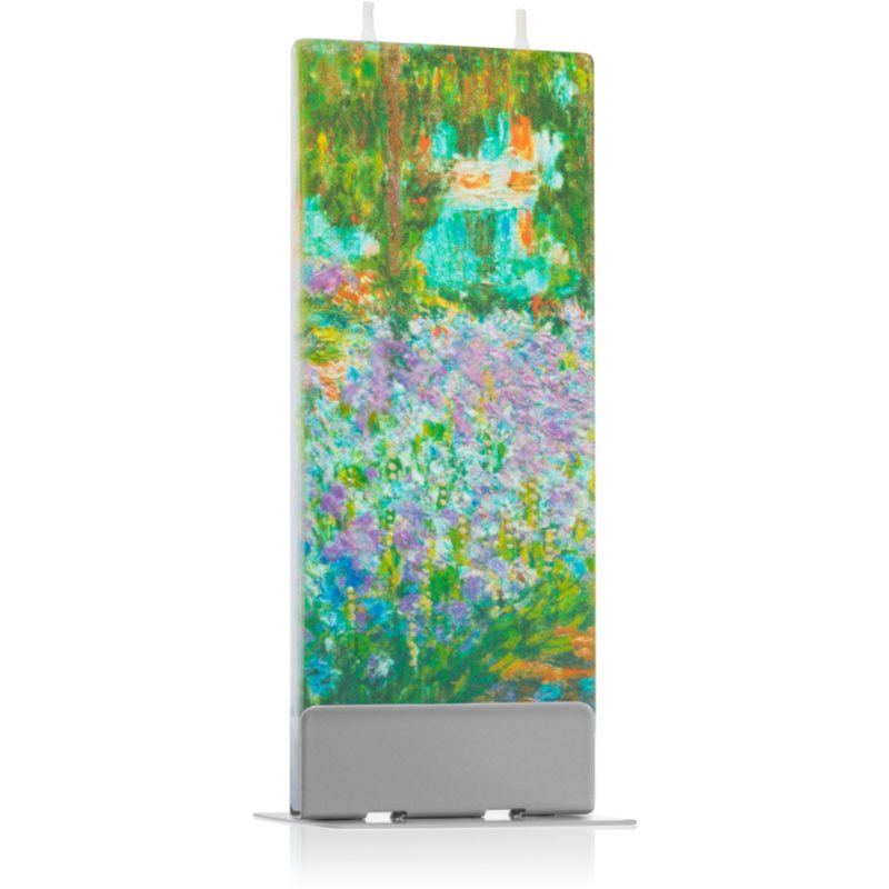Flatyz Fine Art Claude Monet Irises In Monet´s Garden dekoratívna sviečka 6x15 cm