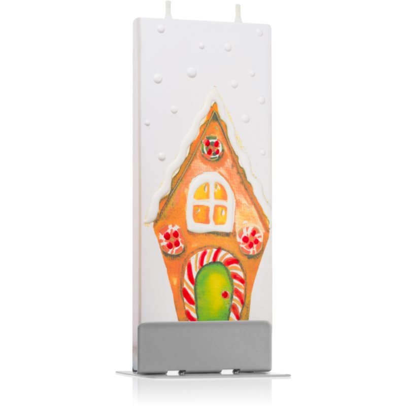 Flatyz Holiday Gingerbread House decorative candle 6x15 cm
