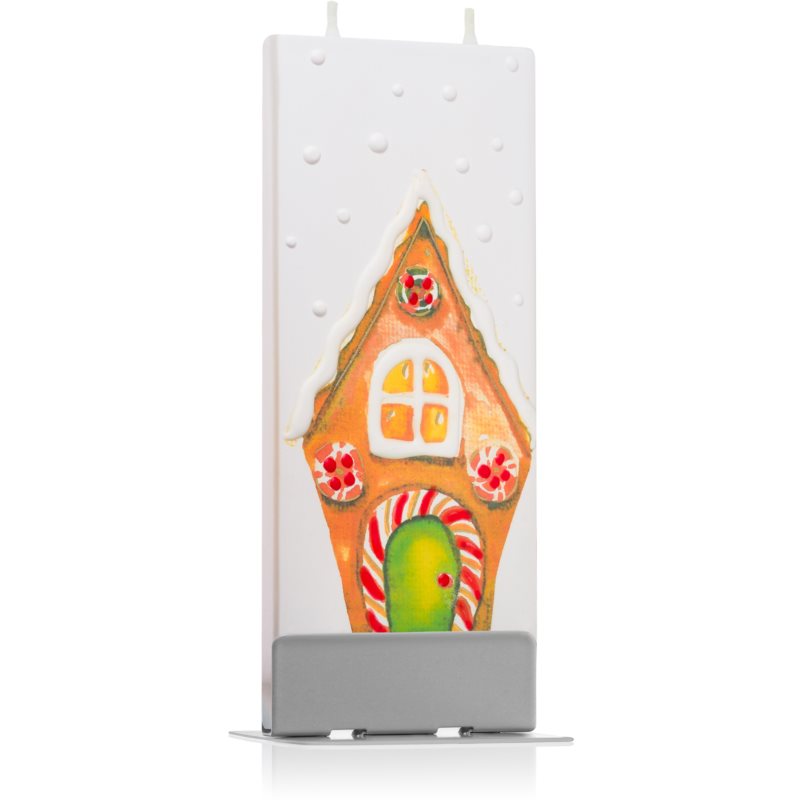 Flatyz Holiday Gingerbread House Decorative Candle 6x15 Cm