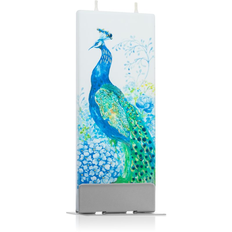 Flatyz Nature Peacock Decorative Candle 6x15 Cm