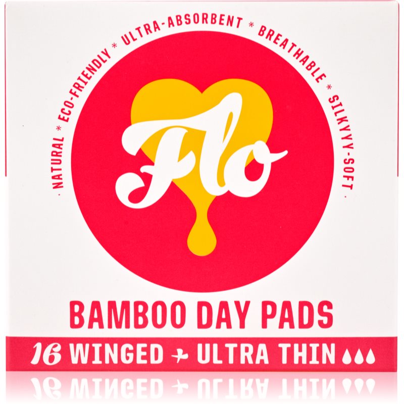 FLO Bamboo Day Pads санитарни кърпи дневен 16 бр.
