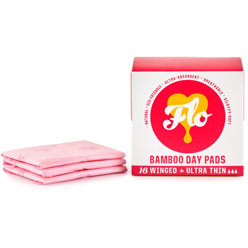 FLO Bamboo Day Pads Sanitary Towels Day 16 Pc
