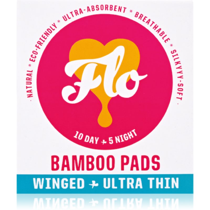 FLO Ultra Thin Bamboo sanitary towels day and night 15 pc
