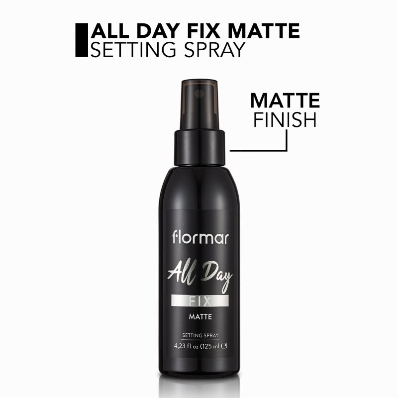 Flormar All Day Fix Matte Mattifying Makeup Setting Spray 125 Ml