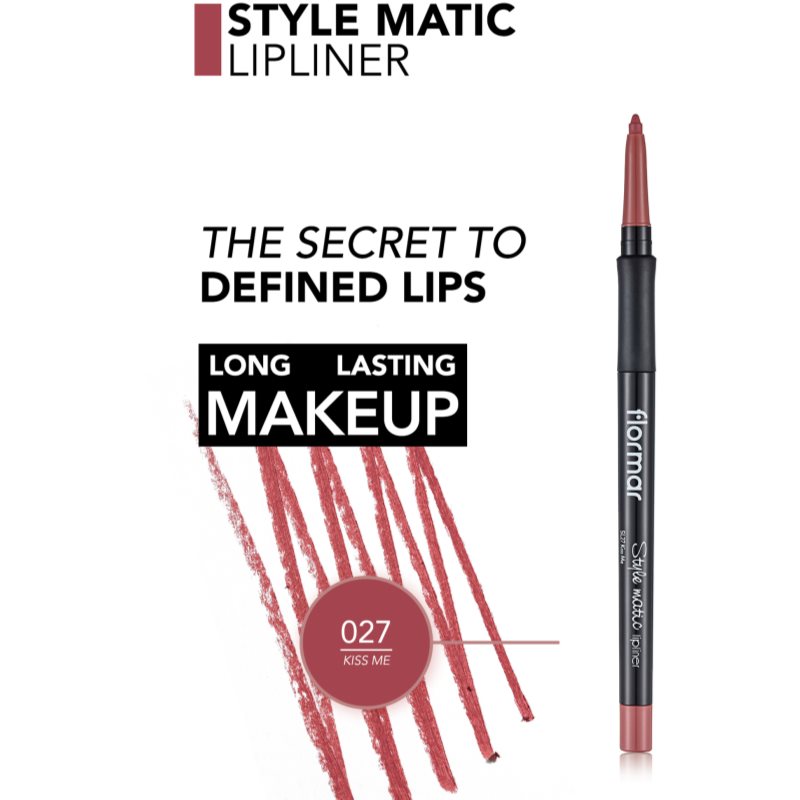 flormar Style Matic Lipliner matná tužka na rty voděodolná odstín 27 KISS ME 0.35 g (obrázek 4)
