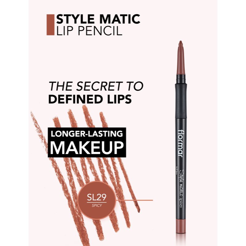 flormar Style Matic Lipliner matná tužka na rty voděodolná odstín 29 SPICY 0.35 g (obrázek 4)