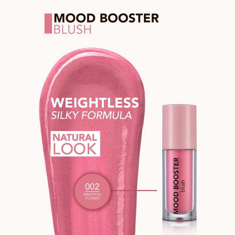 flormar Mood Booster Blush blush liquido colore 002 Immortal Flowe 4 ml