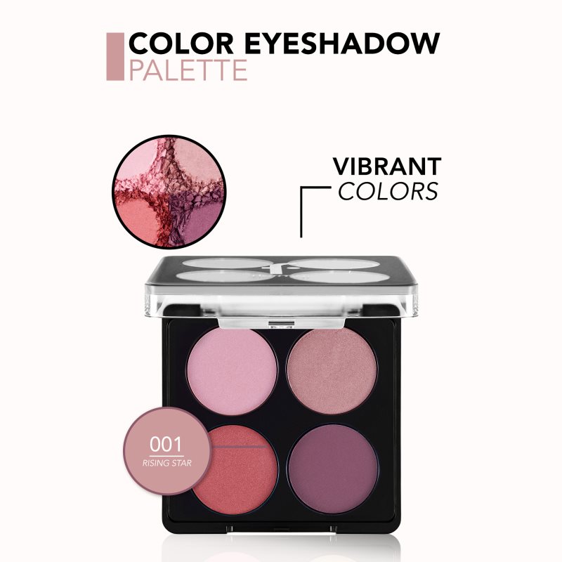 Flormar Color Eyeshadow Palette Eyeshadow Palette Shade 001 Rising Star 6 G