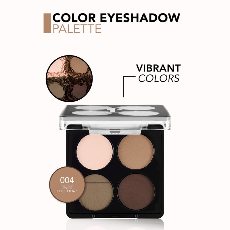 Flormar Color Eyeshadow Palette Eyeshadow Palette Shade 004 Swiss Chocolate 6 G