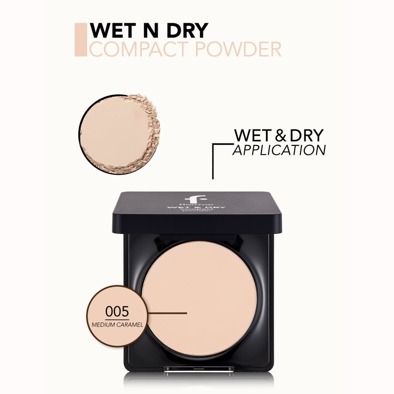 flormar Wet & Dry Compact Powder polvo unificador compacto tono 005 Medium Caramel 10 g
