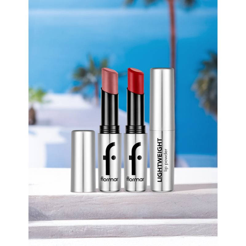flormar Lightweight Lip Powder Lipstick dlouhotrvající rtěnka s matným efektem odstín 008 Lucky Me 3 g (obrázek 5)