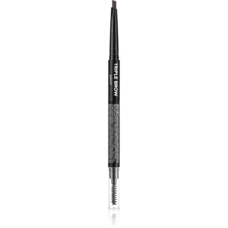 flormar Triple Brow Pencil tužka na obočí 3 v 1 odstín 001 Brunette 0.75 g