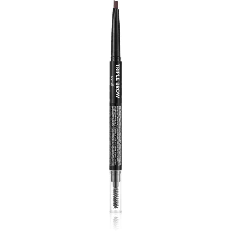 flormar Triple Brow Pencil svinčnik za obrvi 3v1 odtenek 002 Auburn 0.75 g