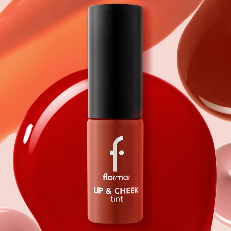 Flormar Lip & Cheek Tint Liquid Blusher For Lips And Cheeks Shade 002 Kiss Lip&Cheek 6.7 Ml